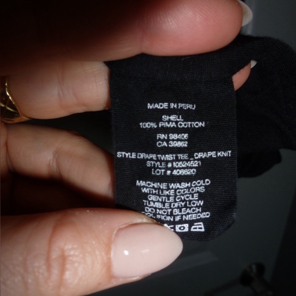 Theory Black Short Sleeve Tee - Picture 4 of 4